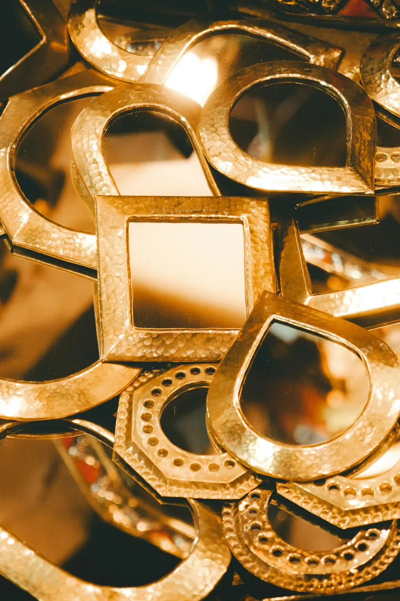 Gilded decorative mirrors